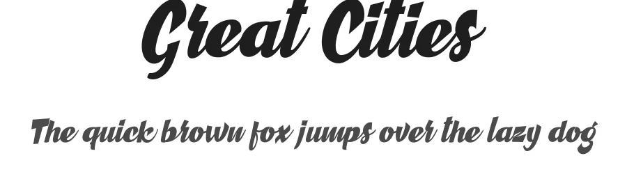 Great Cities