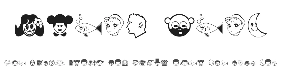 Great Head by Fontalicious — Dingbats Font