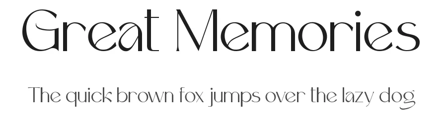 Great Memories by Noah Type β Sans Serif Font