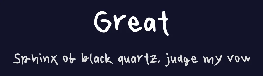 Great by gretuzz — Script Handwritten Font — thumbnail 2