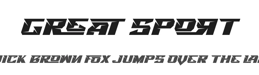 Great Sport by 177Studio — Display Font