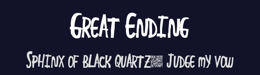 Great Ending by Xerographer Fonts — Decorative Font — thumbnail 2