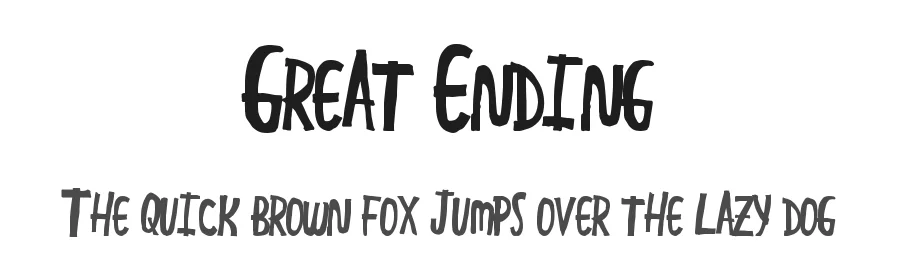 Great Ending by Xerographer Fonts — Decorative Font