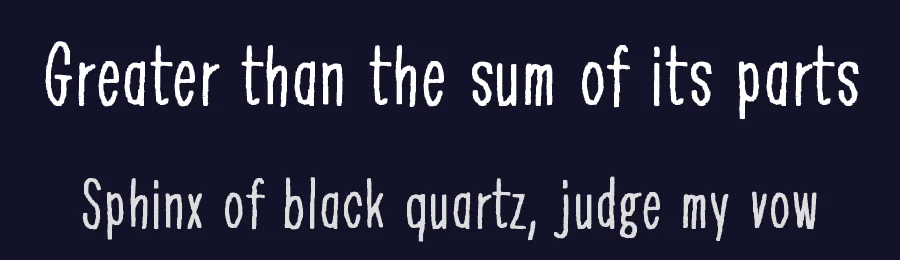 Greater than the sum of its parts by Juha Korhonen — Script Handwritten Font — thumbnail 2