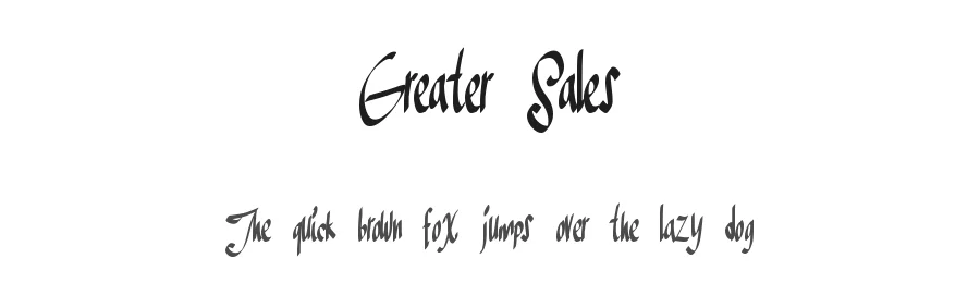 Greater Sales