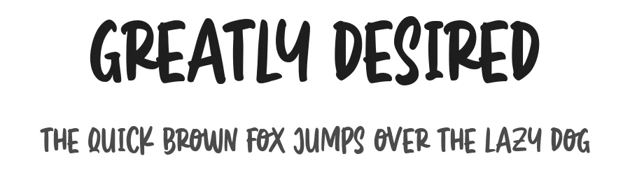 Greatly Desired
