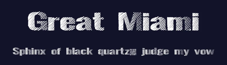 Great Miami by Xerographer Fonts — Decorative Font — thumbnail 2