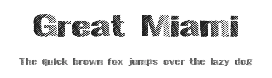 Great Miami by Xerographer Fonts β Decorative Font