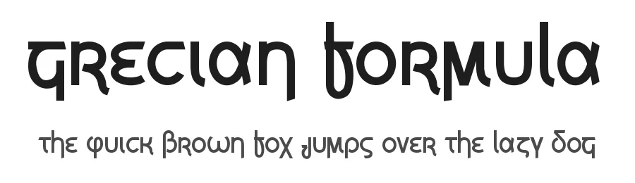 Grecian Formula by Vic Fieger β Decorative Font