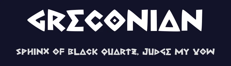 Greconian by Tokokoo Studio — Decorative Font — thumbnail 2