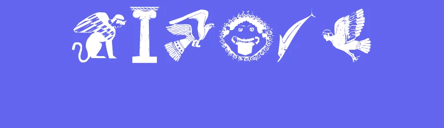 Greek 1 by Ace of Space — Dingbats Font — thumbnail 3