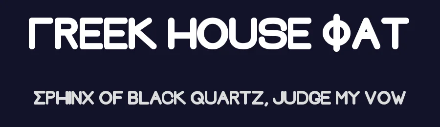 Greek House Fat by GreekHouse of Fonts — Sans Serif Font — thumbnail 2