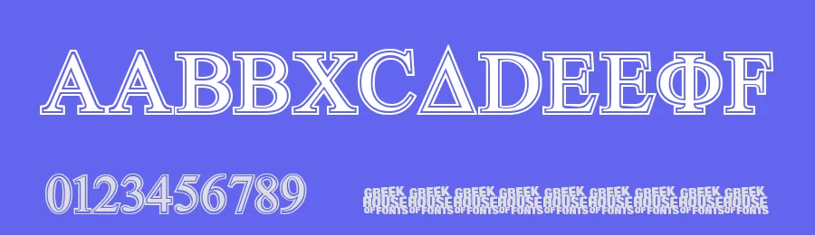 Greek House Symbolized by GreekHouse of Fonts — Decorative Font — thumbnail 3
