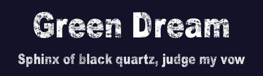 Green Dream by Juha Korhonen — Decorative Font — thumbnail 2