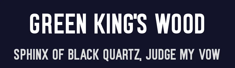 Green King's Wood by Chequered Ink — Sans Serif Font — thumbnail 2