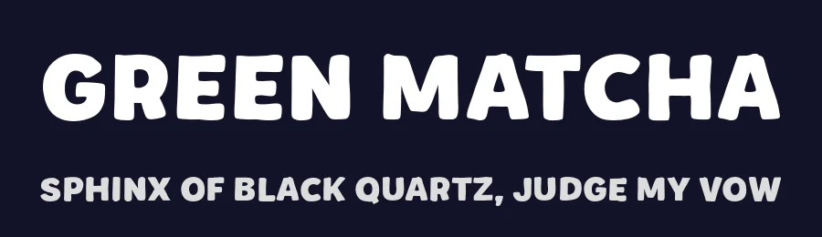 Green Matcha by MJType — Decorative Font — thumbnail 2