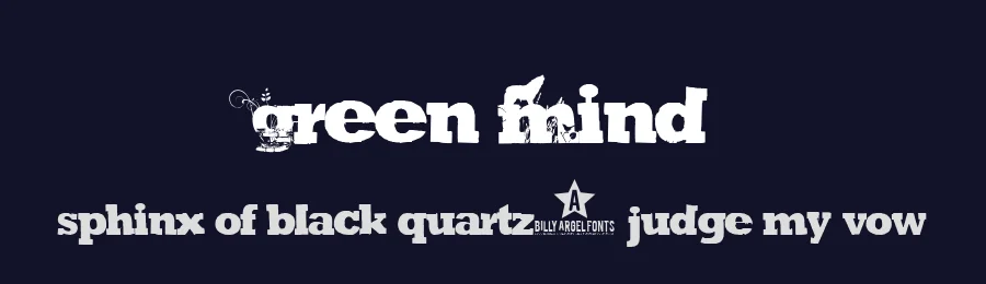 Green Mind by Billy Argel Fonts ® — Decorative Font — thumbnail 2