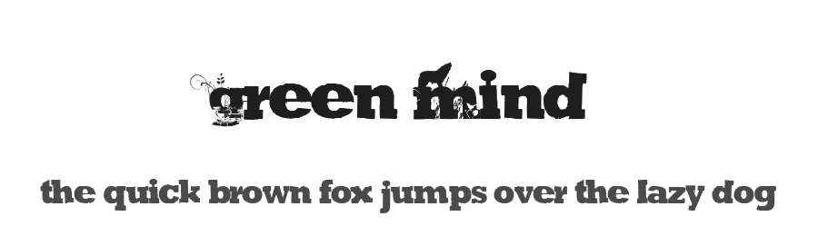 Green Mind by Billy Argel Fonts ® — Decorative Font