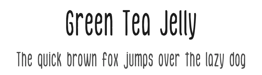 Green Tea Jelly