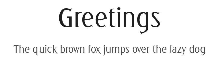 Greetings