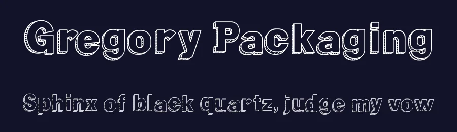Gregory Packaging by Galdino Otten Fonts — Decorative Font — thumbnail 2