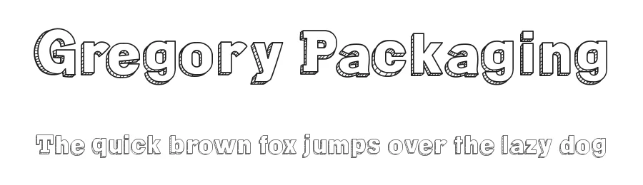 Gregory Packaging by Galdino Otten Fonts โ Decorative Font