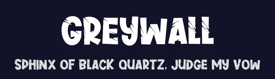 Greywall by Khurasan — Decorative Font — thumbnail 2