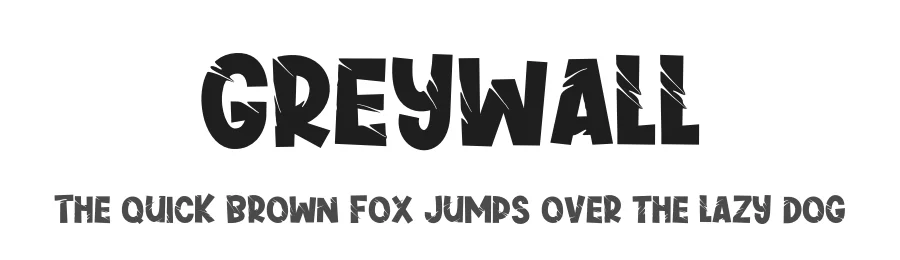 Greywall by Khurasan — Decorative Font