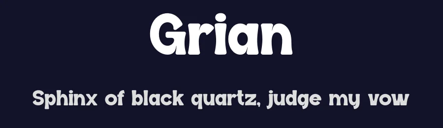 Grian by Gilang Ternadho — Decorative Font — thumbnail 2