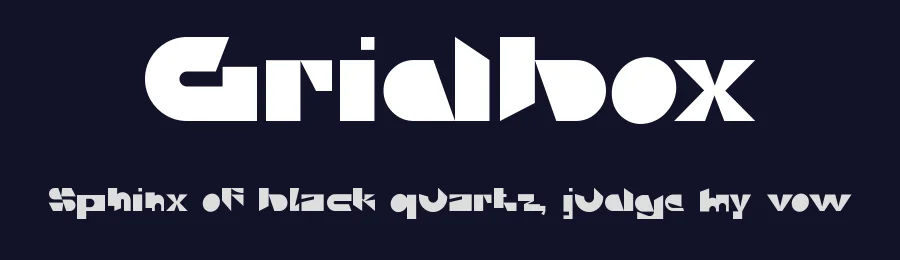 Gridbox by Eka Rifqi Setiawan — Display Font — thumbnail 2