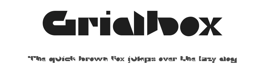 Gridbox by Eka Rifqi Setiawan — Display Font