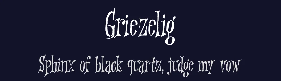 Griezelig by Hanoded — Decorative Font — thumbnail 2