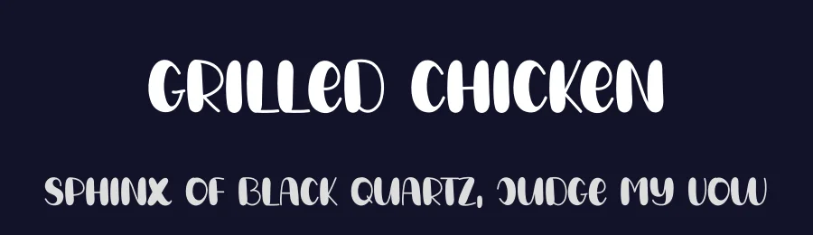 Grilled Chicken by Belina Studio — Decorative Font — thumbnail 2