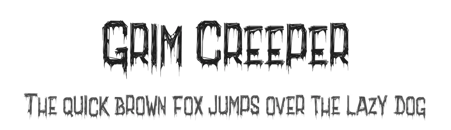 Grim Creeper by Sinister Fonts — Decorative Font