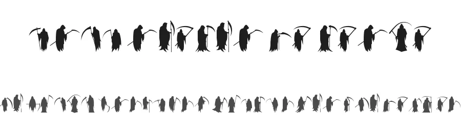 Grim Reaper La Parca by Southype — Dingbats Font