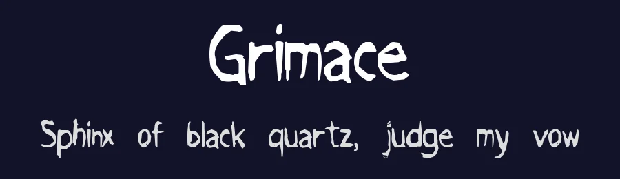 Grimace by Slut Digital Type — Script Handwritten Font — thumbnail 2