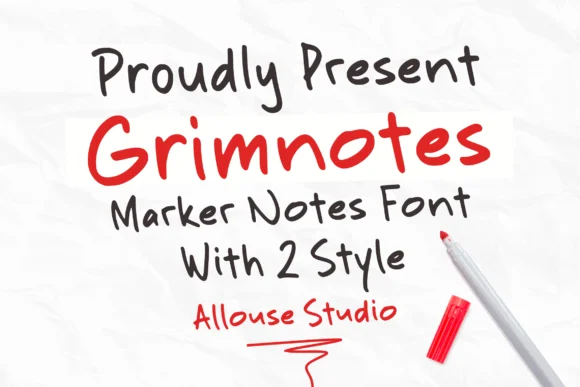 Grimnotes Font by allouse.studio — Script Handwritten Font