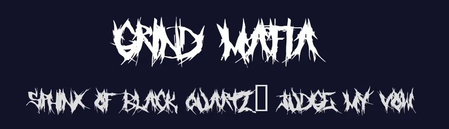 Grind Mafia by Fontmonger — Decorative Font — thumbnail 2