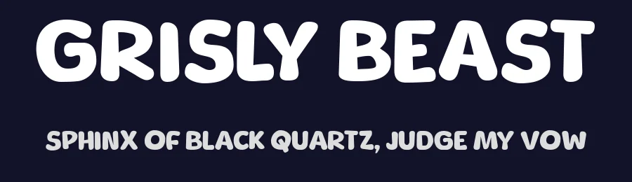 Grisly Beast by Niskala Huruf — Decorative Font — thumbnail 2