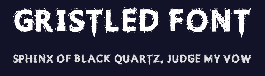 Gristled Font by Fontmonger — Decorative Font — thumbnail 2