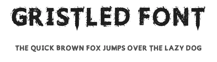 Gristled Font by Fontmonger — Decorative Font