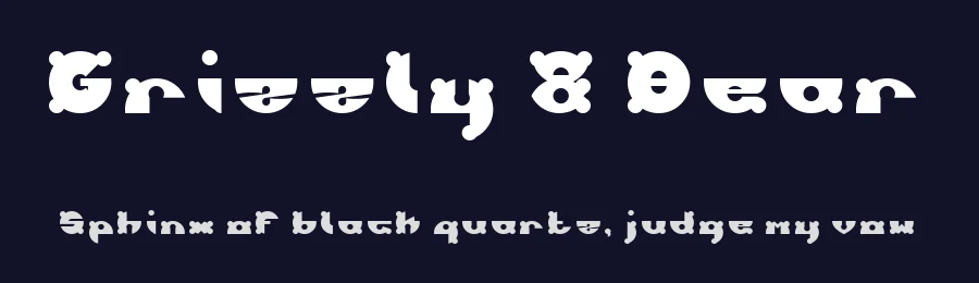 Grizzly & Bear by weknow — Decorative Font — thumbnail 2