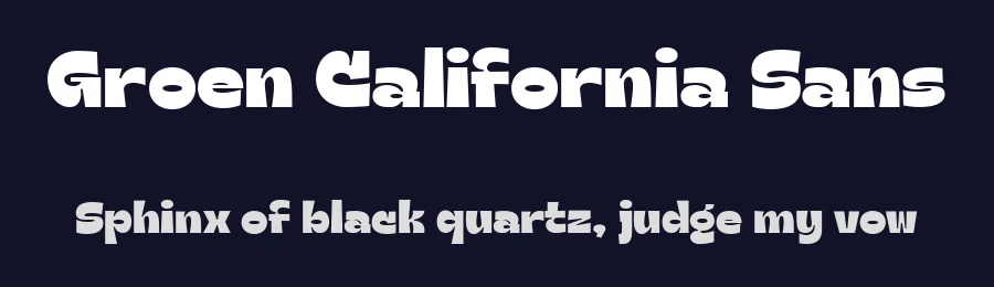 Groen California Sans by Fargun Studio — Decorative Font — thumbnail 2