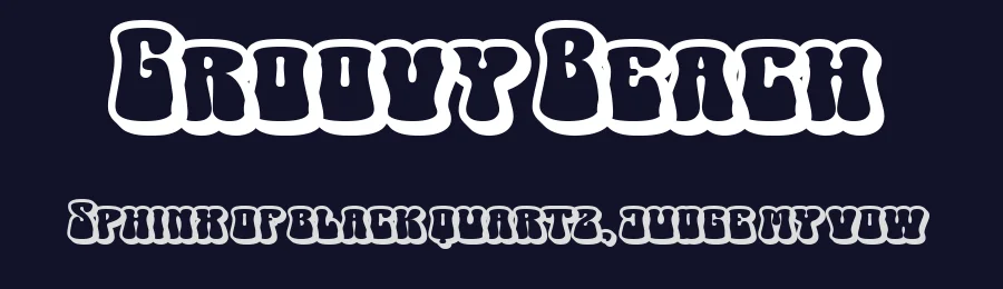 Groovy Beach by Blankids — Decorative Font — thumbnail 2