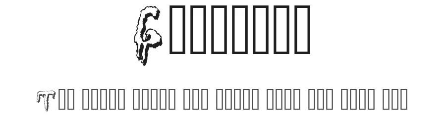 Grossout by The Empire of the Claw — Decorative Font