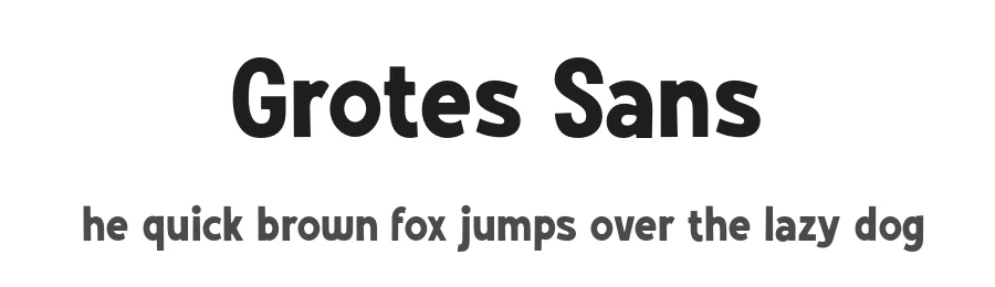 Grotes Sans by Konstantine Studio β Sans Serif Font