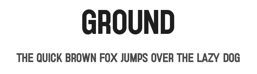 Ground by Perfectype — Sans Serif Font