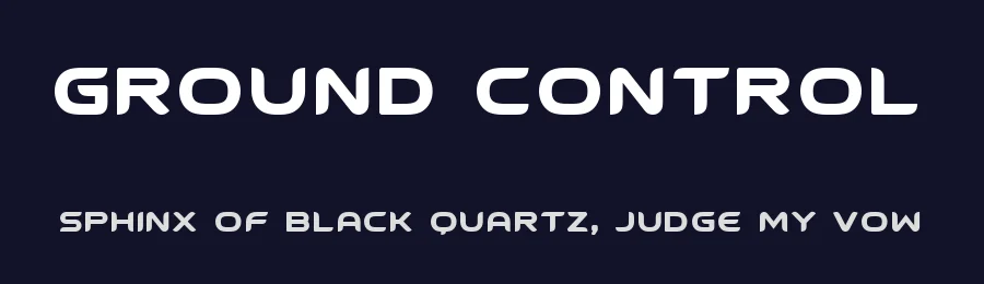 Ground Control by HENRIavecunK Type Co — Display Font — thumbnail 2