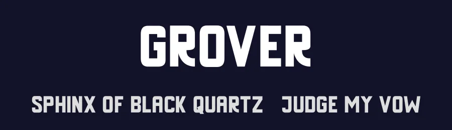 Grover by Yumna Family — Sans Serif Font — thumbnail 2