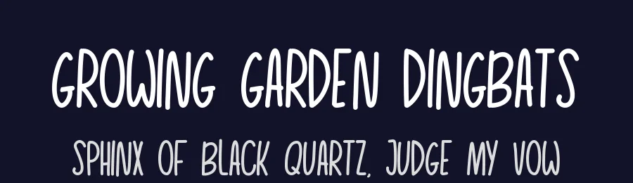 Growing Garden Dingbats by Helotype — Dingbats Font — thumbnail 2
